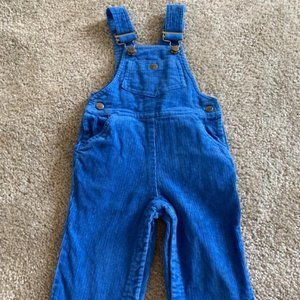 Vintage Joyeus Gamins Happy Kids Blue Overalls Toddler